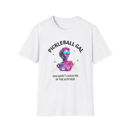 Funny Pickleball Shirt for Women, You Won't Catch Me in the Kitchen Tee, Pickleball Gal Shirt, Gift for Women Who Play Pickleball, Pickleball Humor Shirt