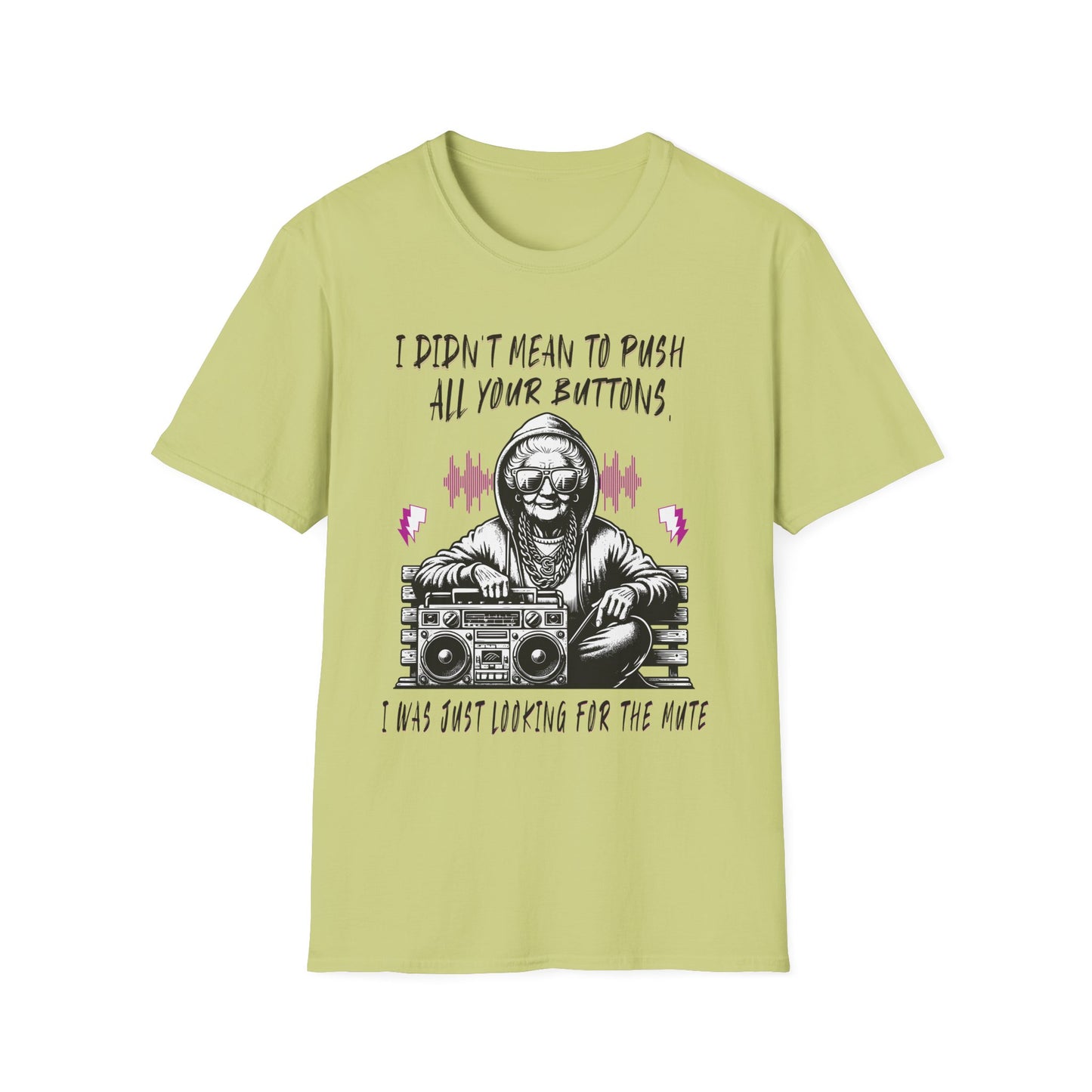 Push All Your Buttons Shirt Funny Retro Music Tee Vintage Humor Graphic T-Shirt