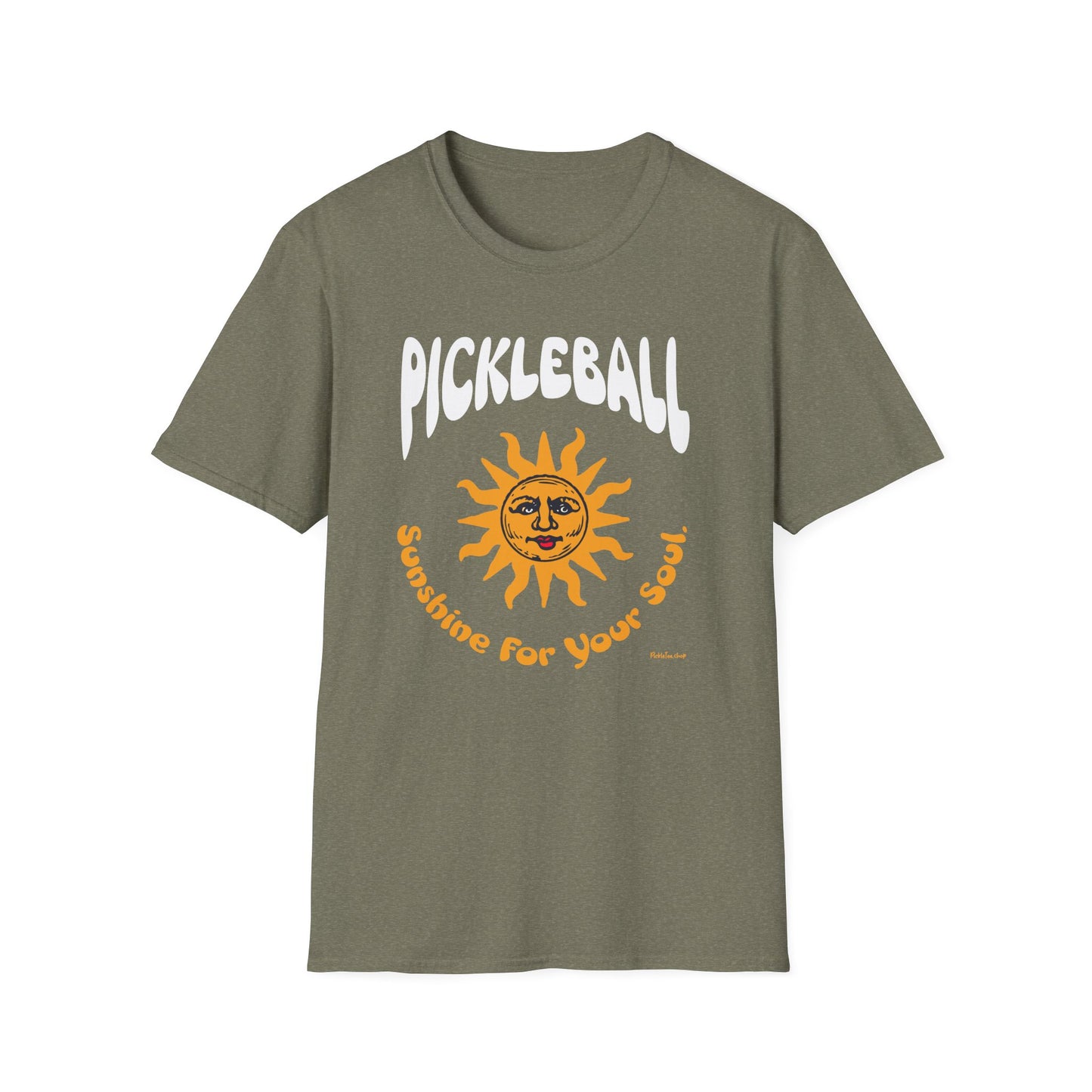 Pickleball Sunshine Shirt – Funny Pickleball Tee with Vintage Sun Graphic