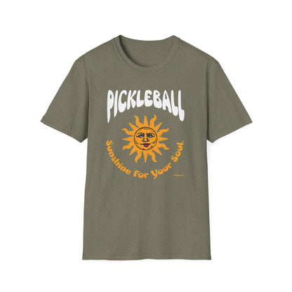 Pickleball Sunshine Shirt – Funny Pickleball Tee with Vintage Sun Graphic