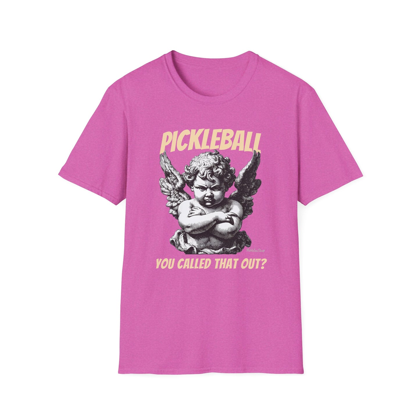 You called that out? | PickleTee Angry Cherub Tee