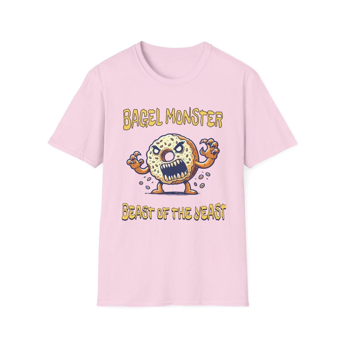 Bagel Monster Shirt Funny Food Tee Beast of the Yeast Bakery Humor Graphic T-Shirt