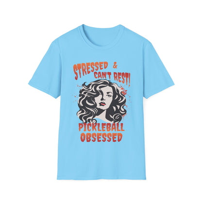 Stressed & Can't Rest.  Pickleball Tee.