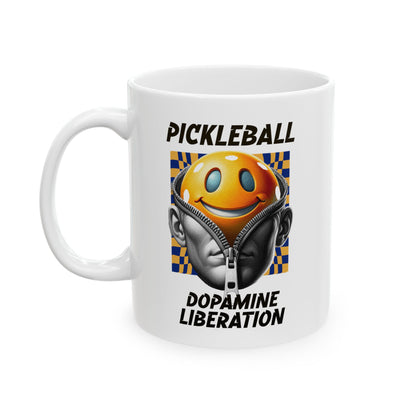 Funny Pickleball Coffee Mug – Unzip Your Dopamine – Pickleball Player Gift
