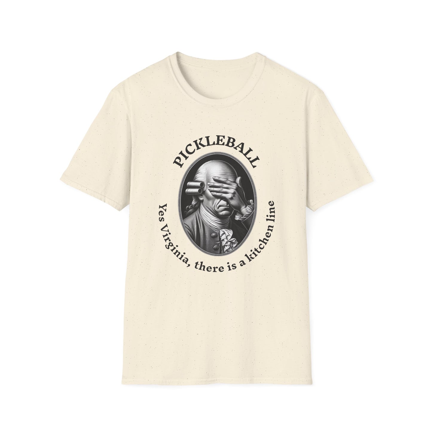Yes Virginia, there is a kitchen line. Pickleball T-Shirt – Funny Pickleball Tee for Kitchen Violators