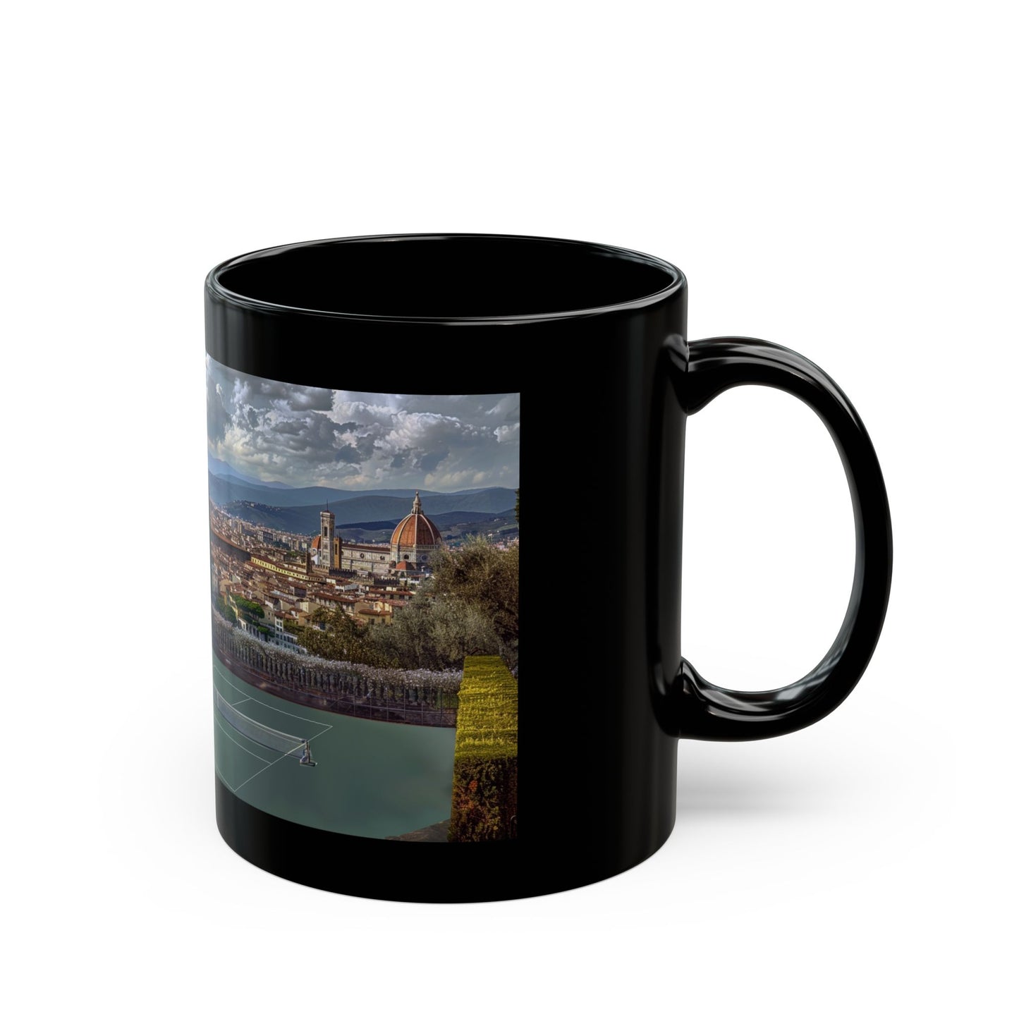 Pickleball Gifts — Florence Dream Court Mug, Duomo & Tuscan Skyline