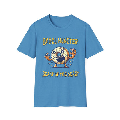 Bagel Monster Shirt Funny Food Tee Beast of the Yeast Bakery Humor Graphic T-Shirt