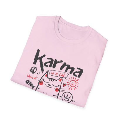 Karma Cat Shirt Funny Cat Tee Purring in Your Lap Humor Shirt Cute Cat Graphic Tee Pet Lover Gift