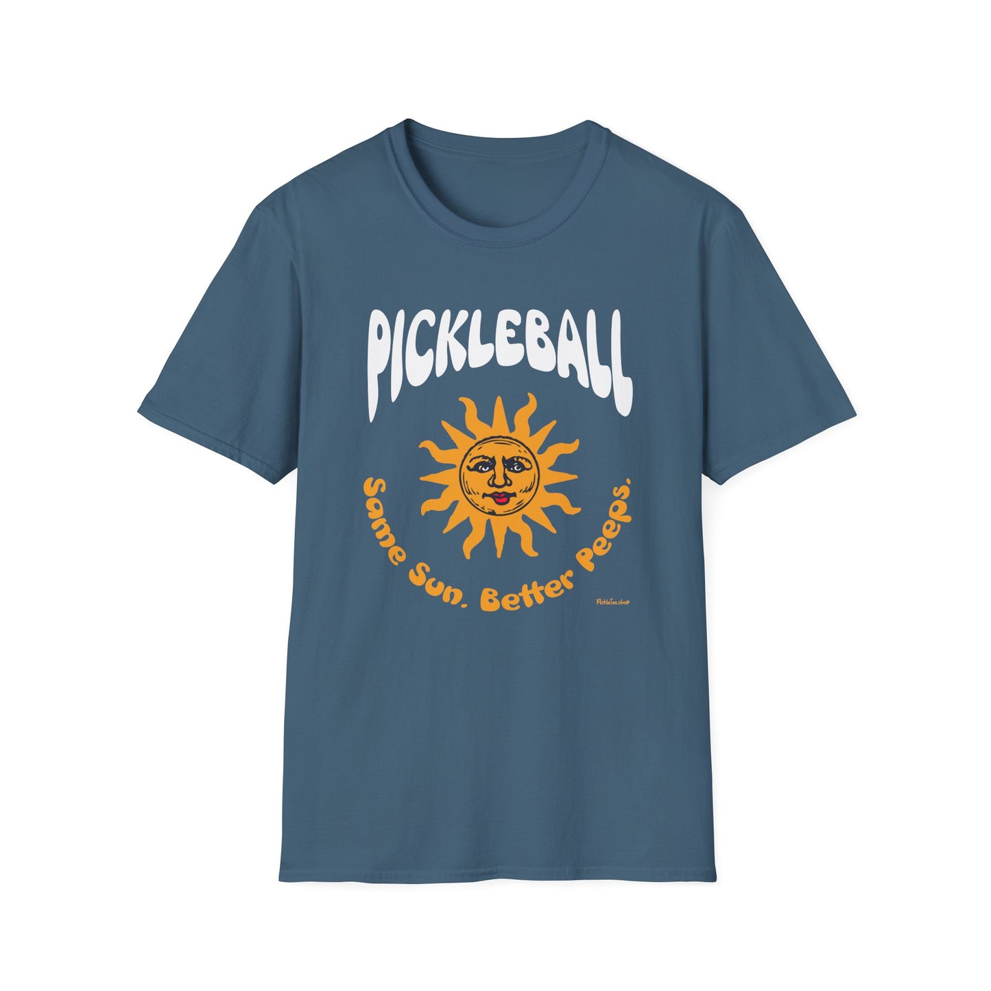 Same Sun. Better Peeps. Pickleball T-Shirt – Funny Pickleball Tee for Players Who Love the Community