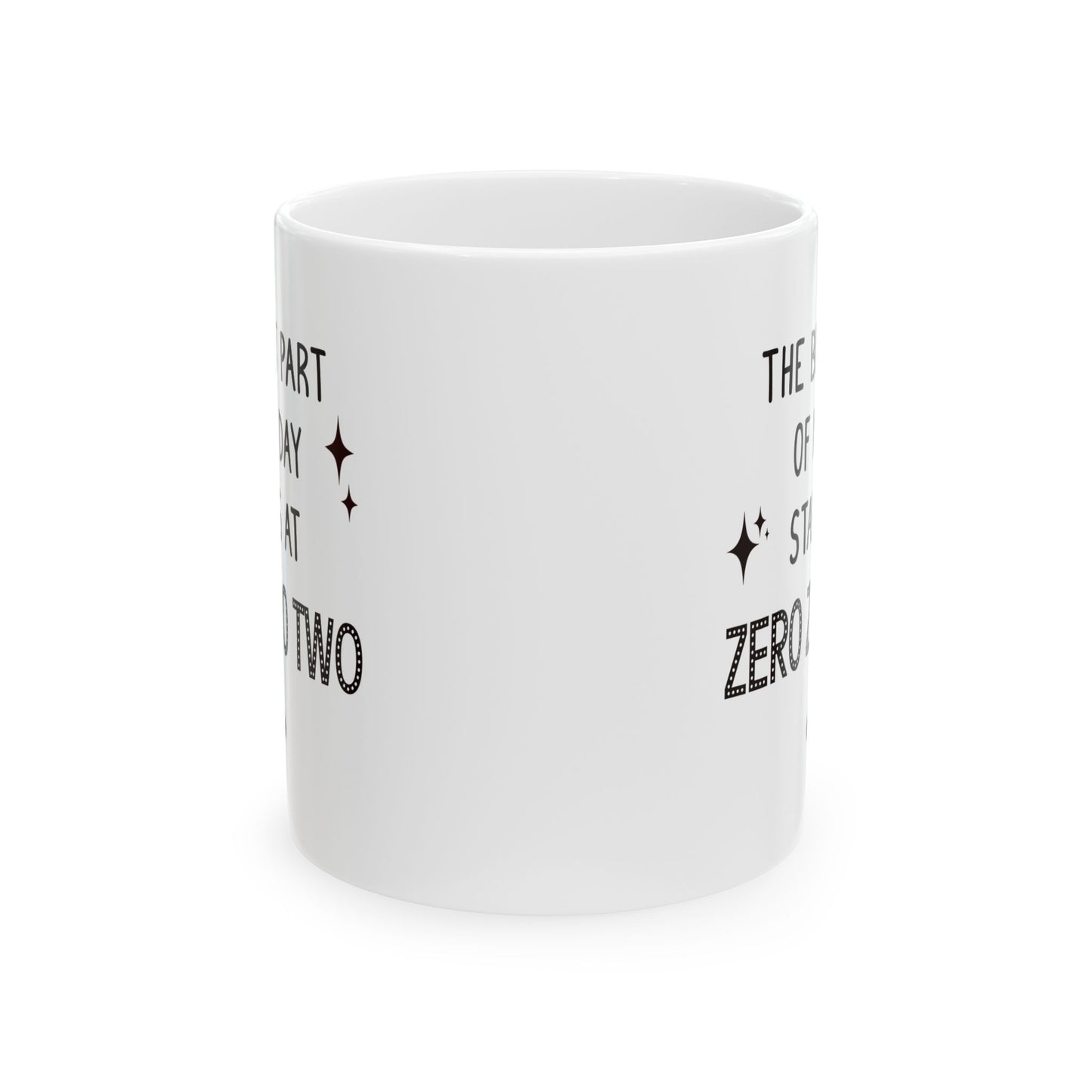 Funny Pickleball Coffee Mug. The Best Part of My Day Starts at Zero Zero Two. Funny Pickleball Player Gift