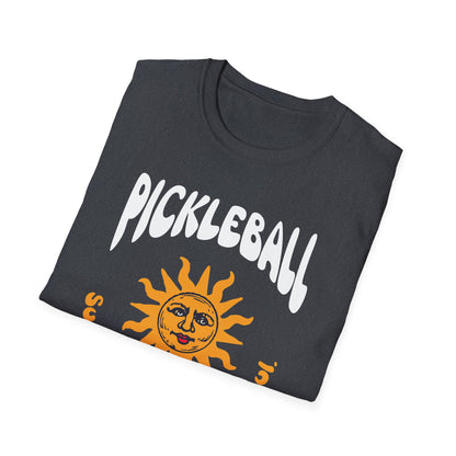 Pickleball Sunshine Shirt – Funny Pickleball Tee with Vintage Sun Graphic