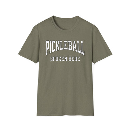 Pickleball Spoken Here Shirt – Classic Pickleball Tee for Players
