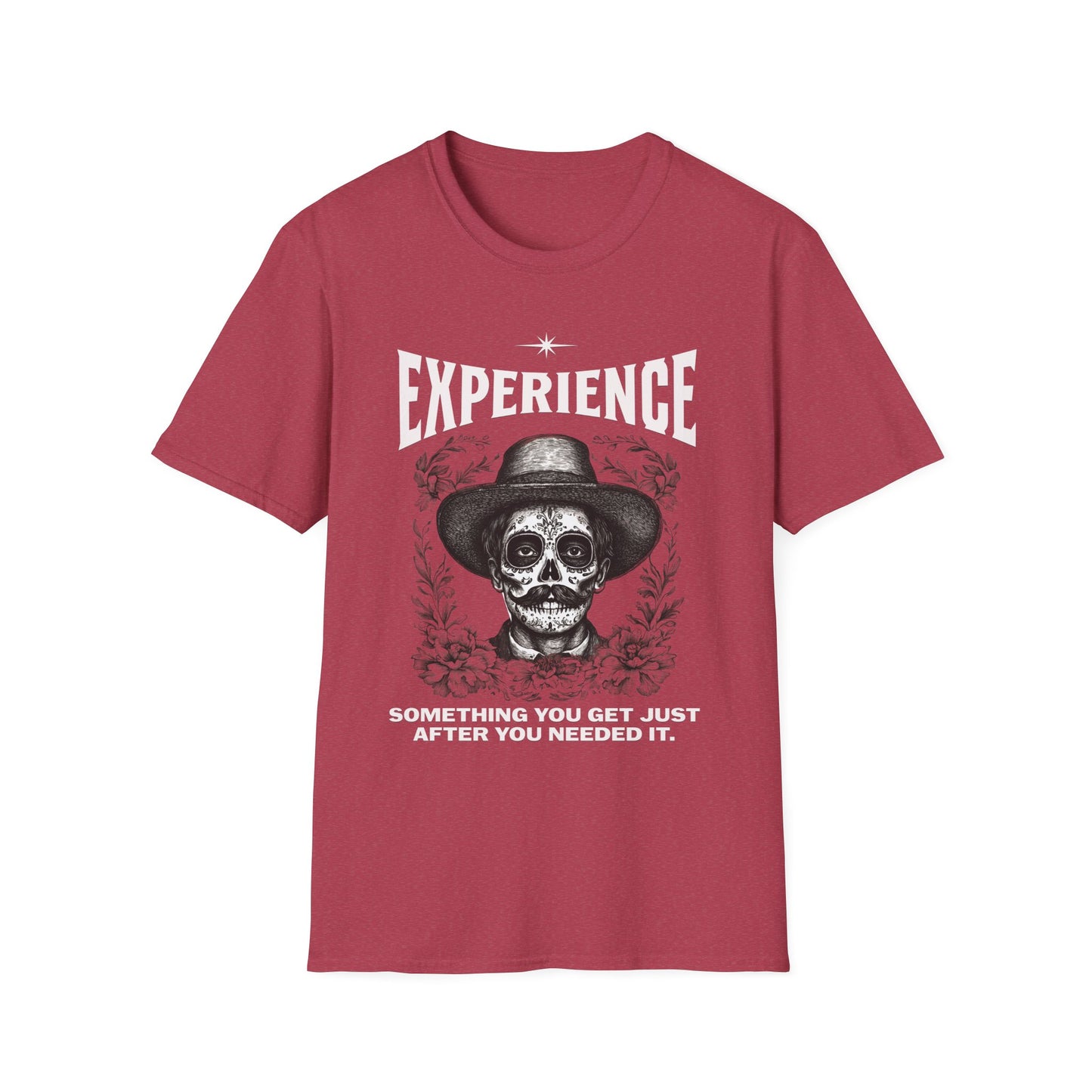 Experience Shirt Funny Skull Quote Tee Something You Get Too Late Humor Graphic T-Shirt