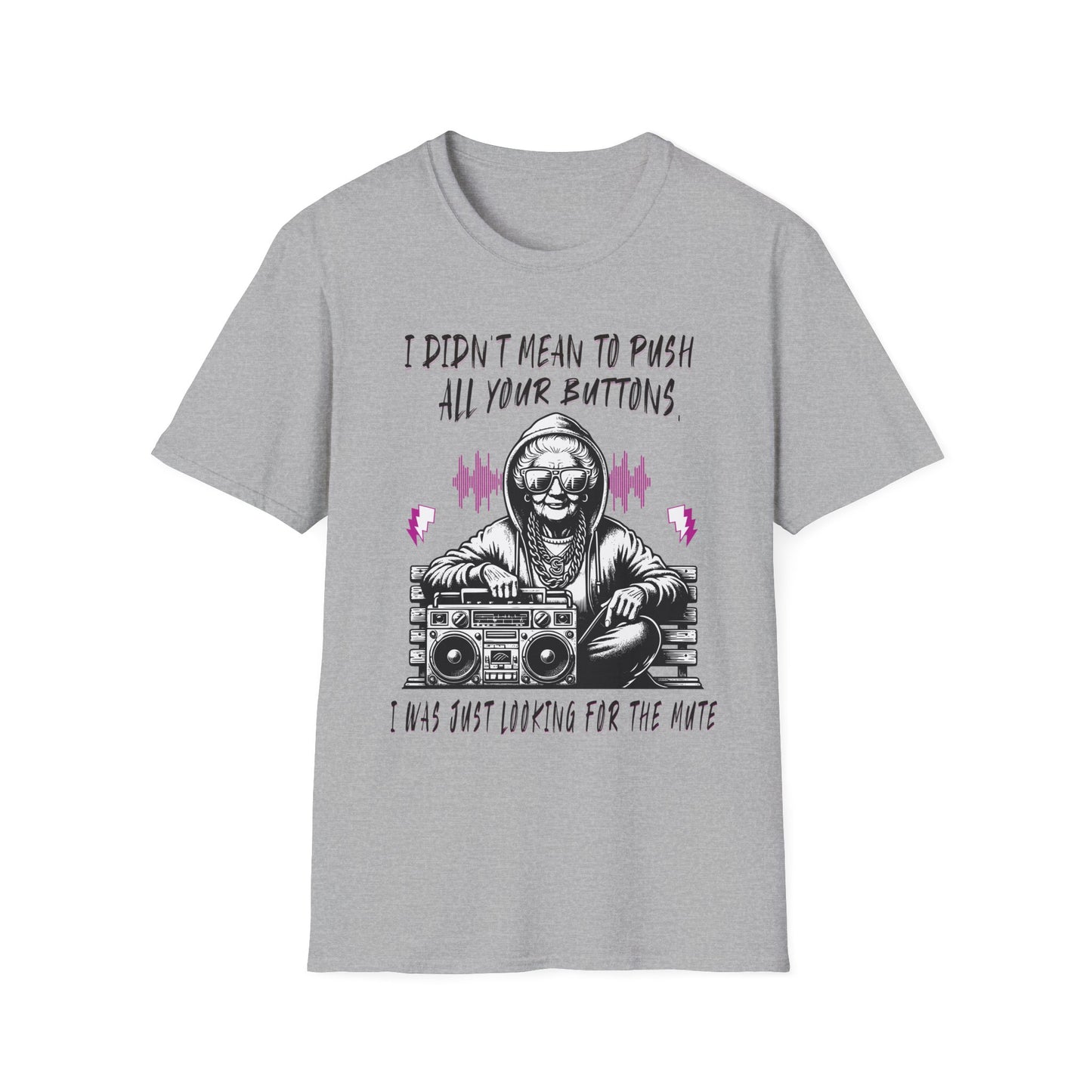 Push All Your Buttons Shirt Funny Retro Music Tee Vintage Humor Graphic T-Shirt
