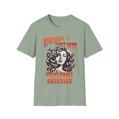 Stressed & Can't Rest.  Pickleball Tee.