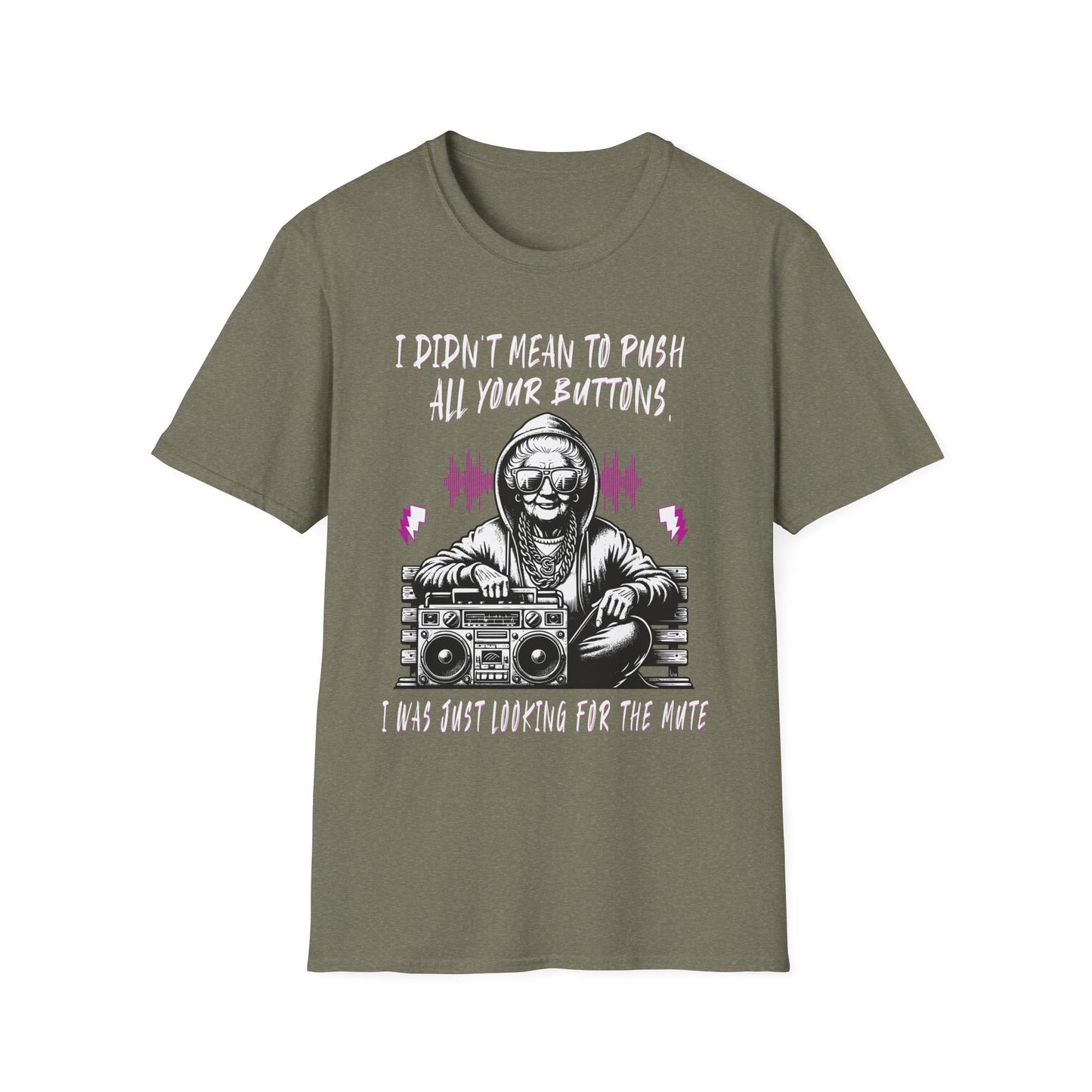 Push All Your Buttons Shirt Funny Retro Music Tee Vintage Humor Graphic T-Shirt