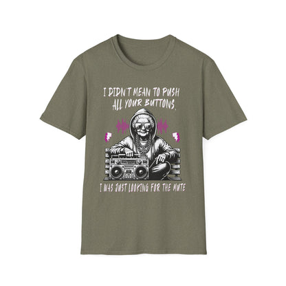 Push All Your Buttons Shirt Funny Retro Music Tee Vintage Humor Graphic T-Shirt