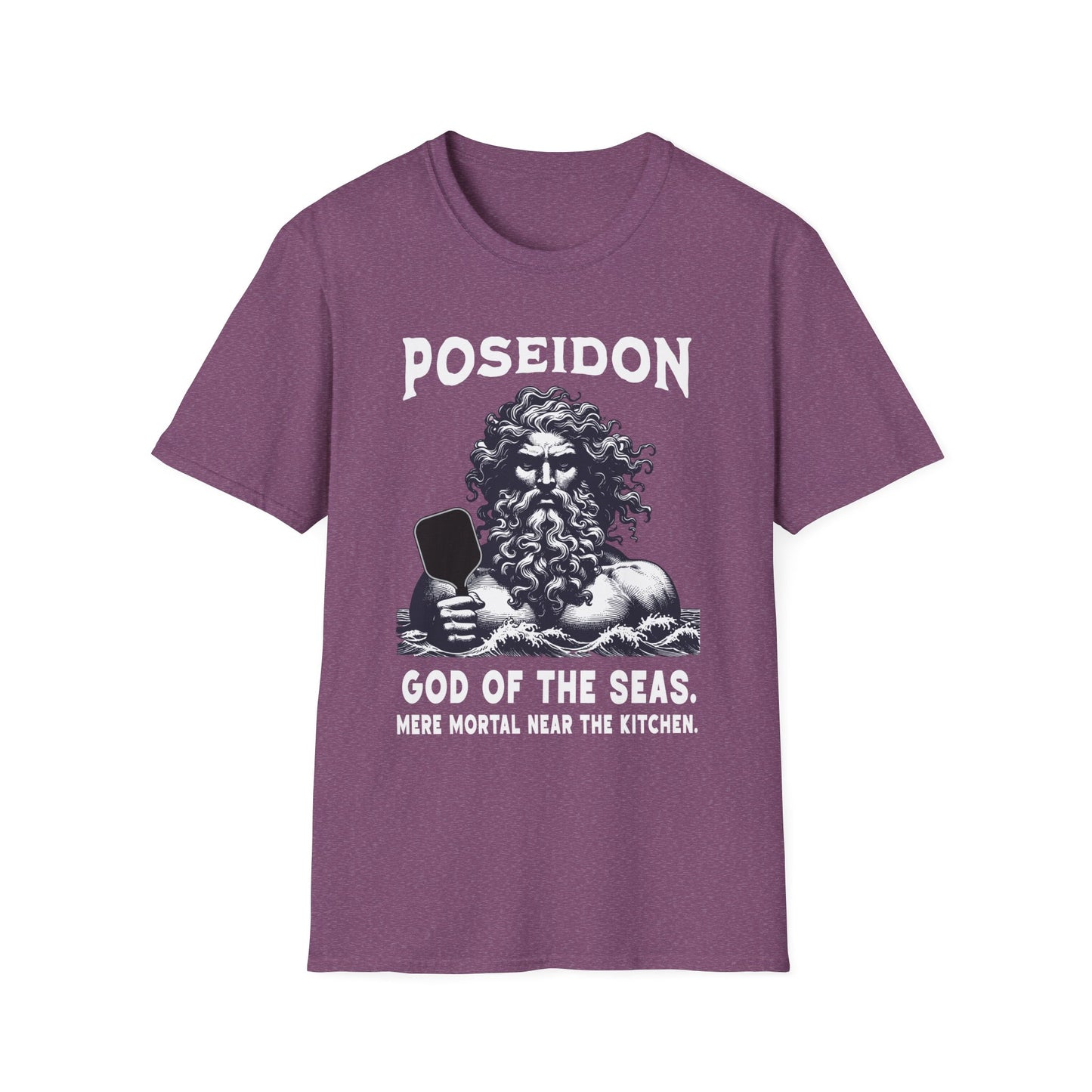 Poseidon Pickleball Shirt — God of the Seas, Mere Mortal Near the Kitchen