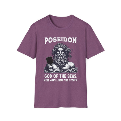 Poseidon Pickleball Shirt — God of the Seas, Mere Mortal Near the Kitchen
