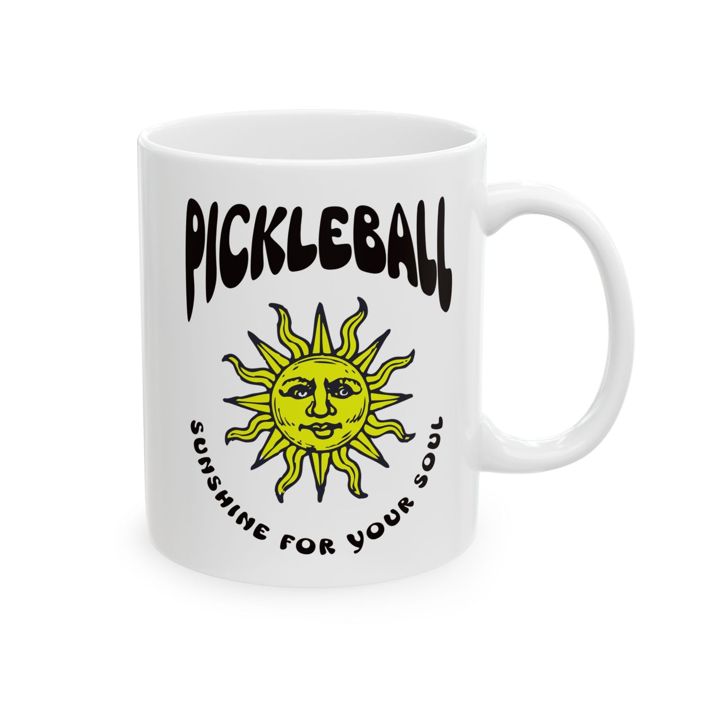 Funny Pickleball Coffee Mug – Sunshine for your soul – Pickleball Player Gift