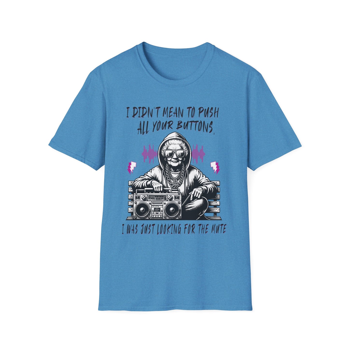 Push All Your Buttons Shirt Funny Retro Music Tee Vintage Humor Graphic T-Shirt