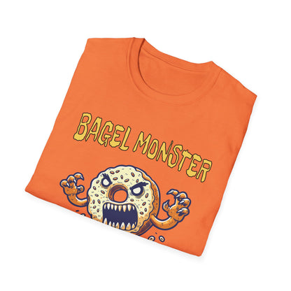 Bagel Monster Shirt Funny Food Tee Beast of the Yeast Bakery Humor Graphic T-Shirt