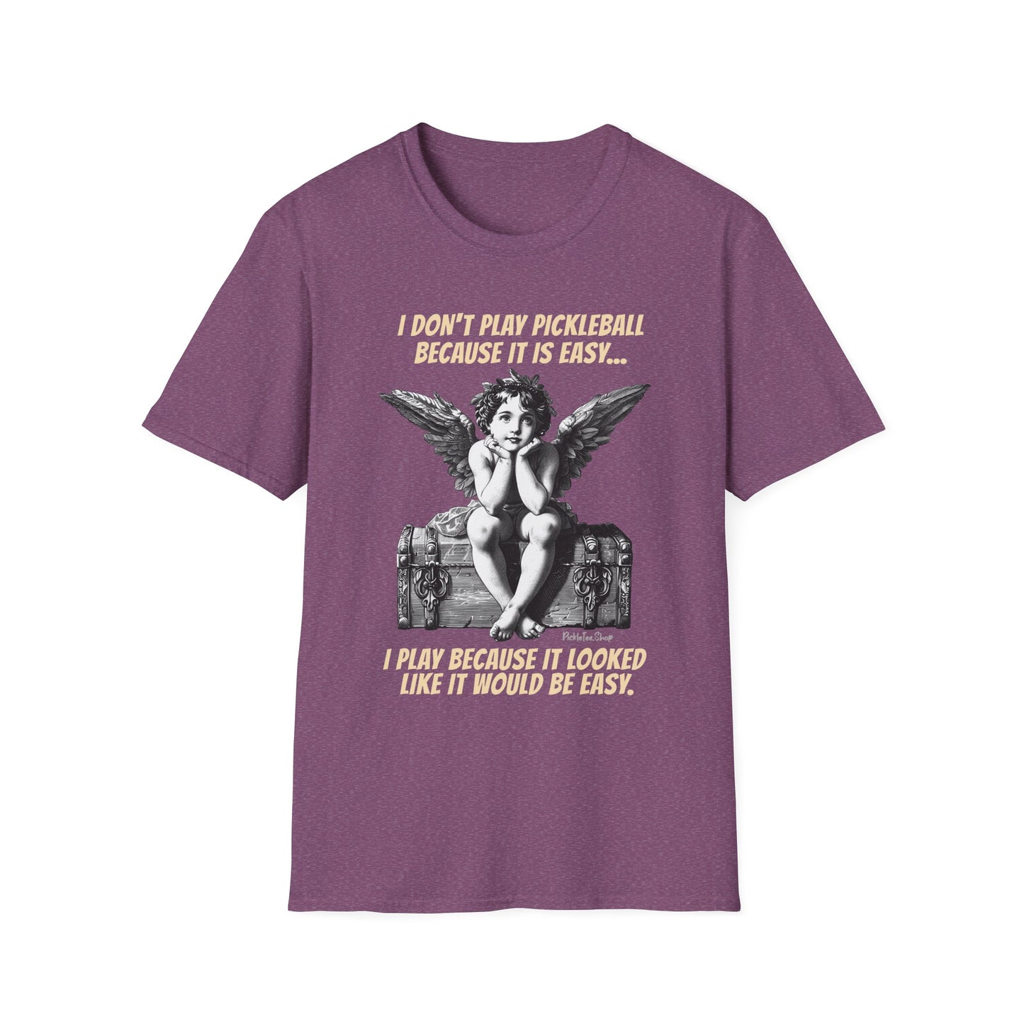 Funny Pickleball Shirt | Looked Like It Would Be Easy | PickleTee Cherub Tee