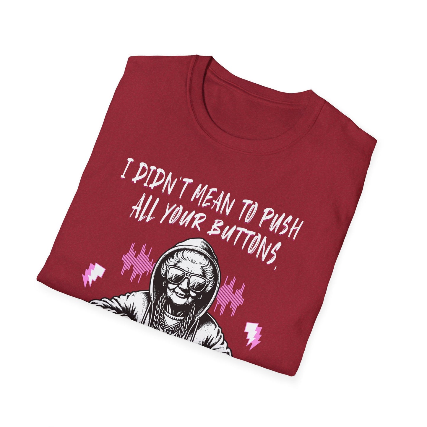 Push All Your Buttons Shirt Funny Retro Music Tee Vintage Humor Graphic T-Shirt