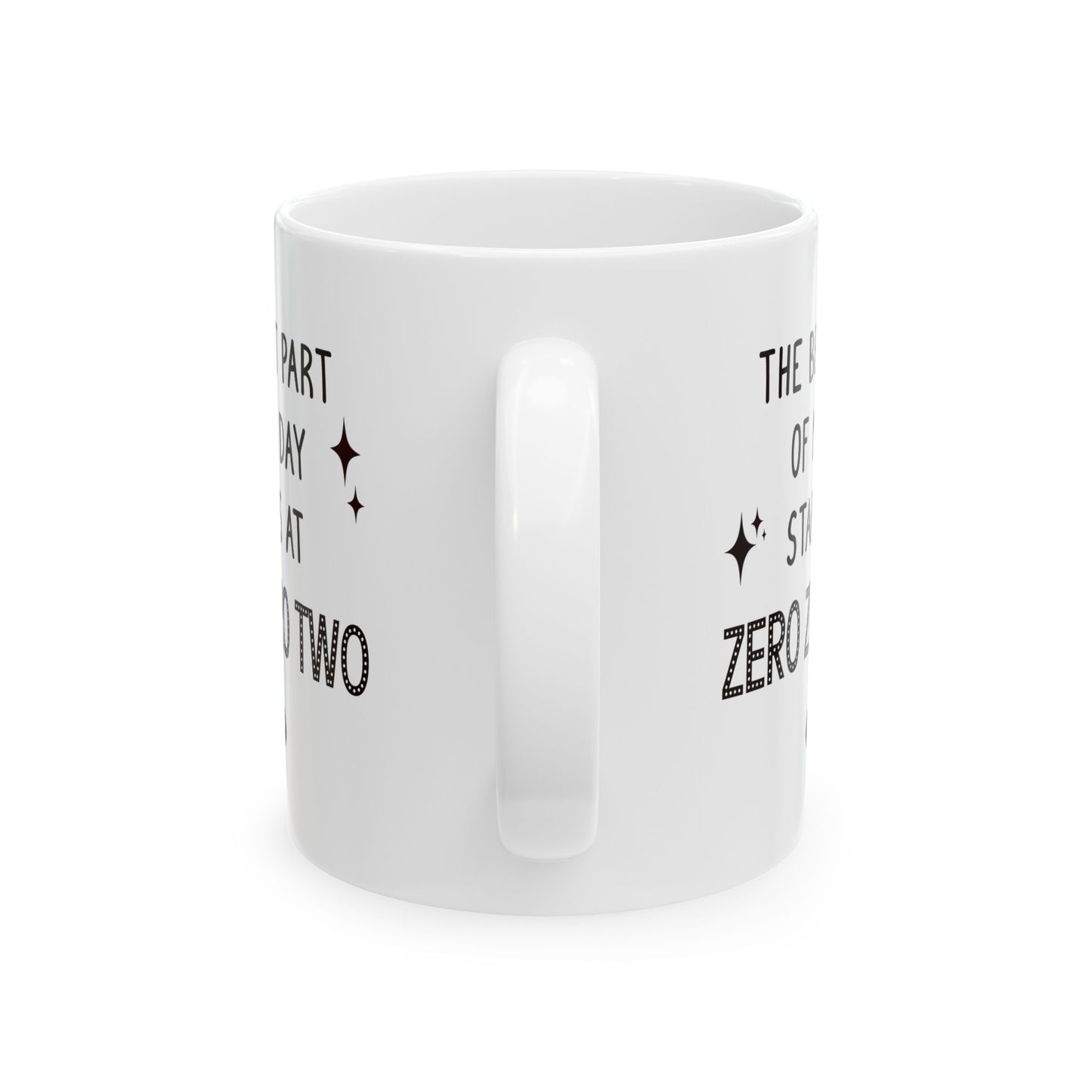 Funny Pickleball Coffee Mug. The Best Part of My Day Starts at Zero Zero Two. Funny Pickleball Player Gift