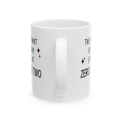 Funny Pickleball Coffee Mug. The Best Part of My Day Starts at Zero Zero Two. Funny Pickleball Player Gift