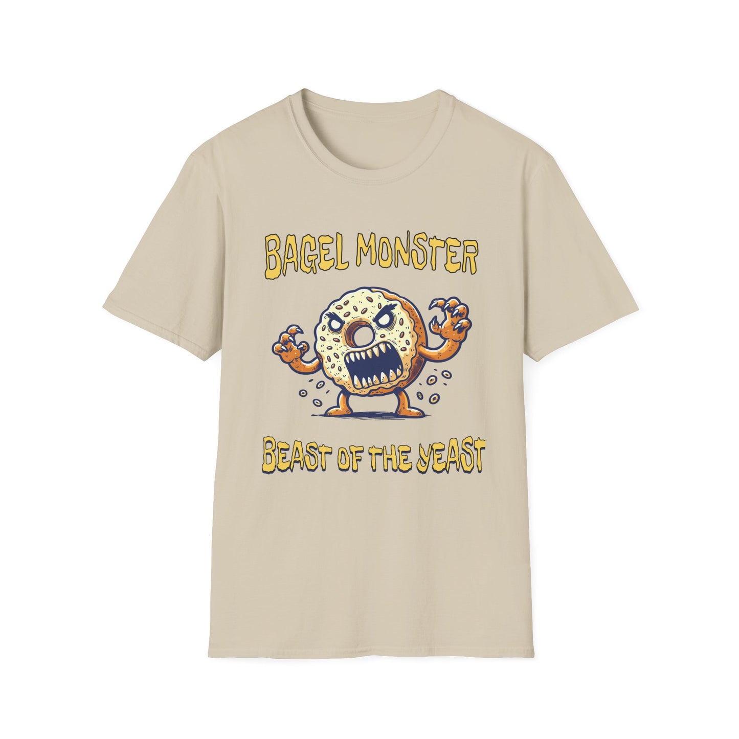 Bagel Monster Shirt Funny Food Tee Beast of the Yeast Bakery Humor Graphic T-Shirt