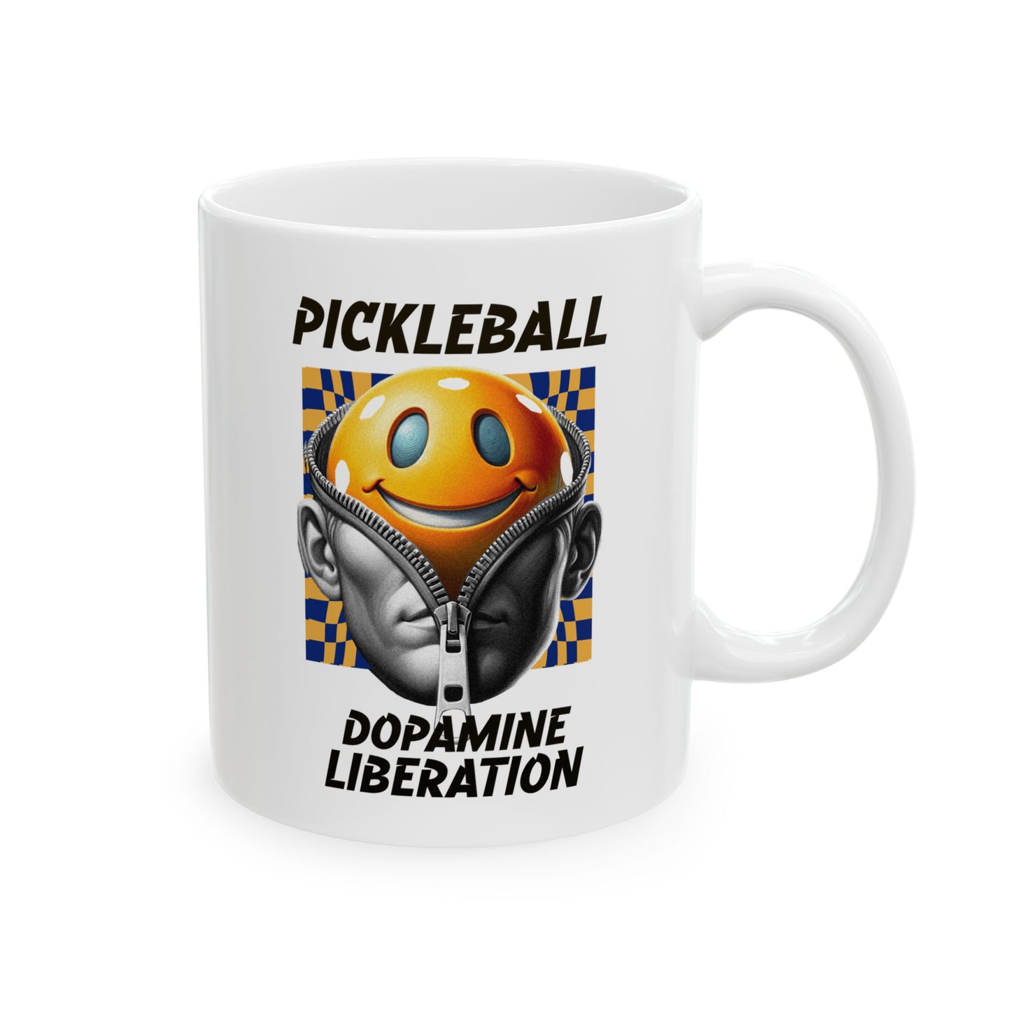 Funny Pickleball Coffee Mug – Unzip Your Dopamine – Pickleball Player Gift