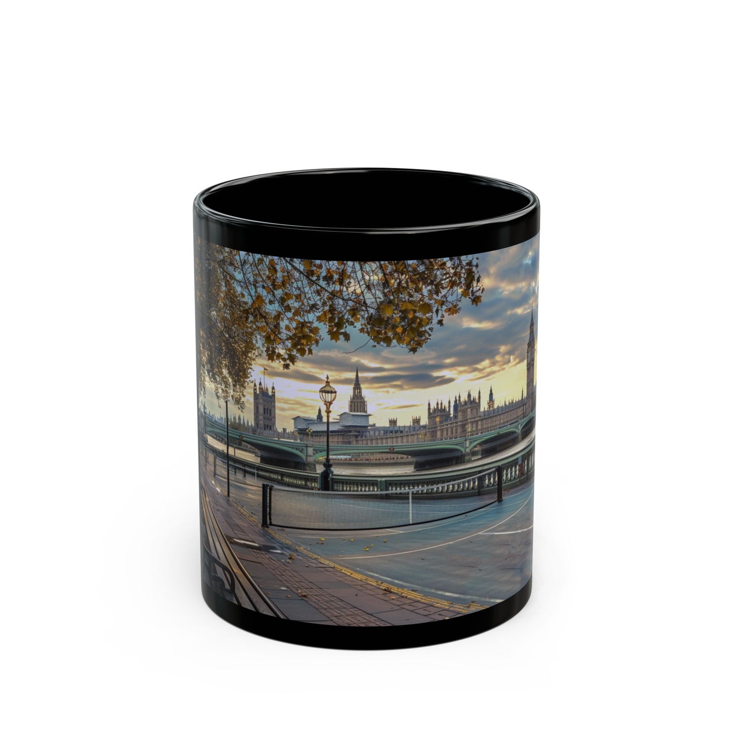 Pickleball Gifts — London Dream Court Mug, Big Ben & Thames