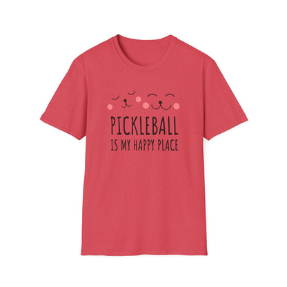 Pickleball Is My Happy Place Shirt – Cute Pickleball Tee for Women