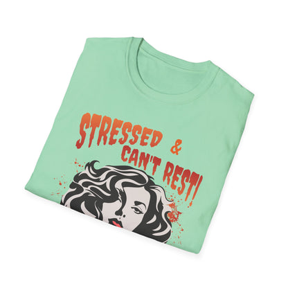 Stressed & Can't Rest.  Pickleball Tee.