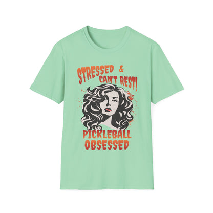 Stressed & Can't Rest.  Pickleball Tee.