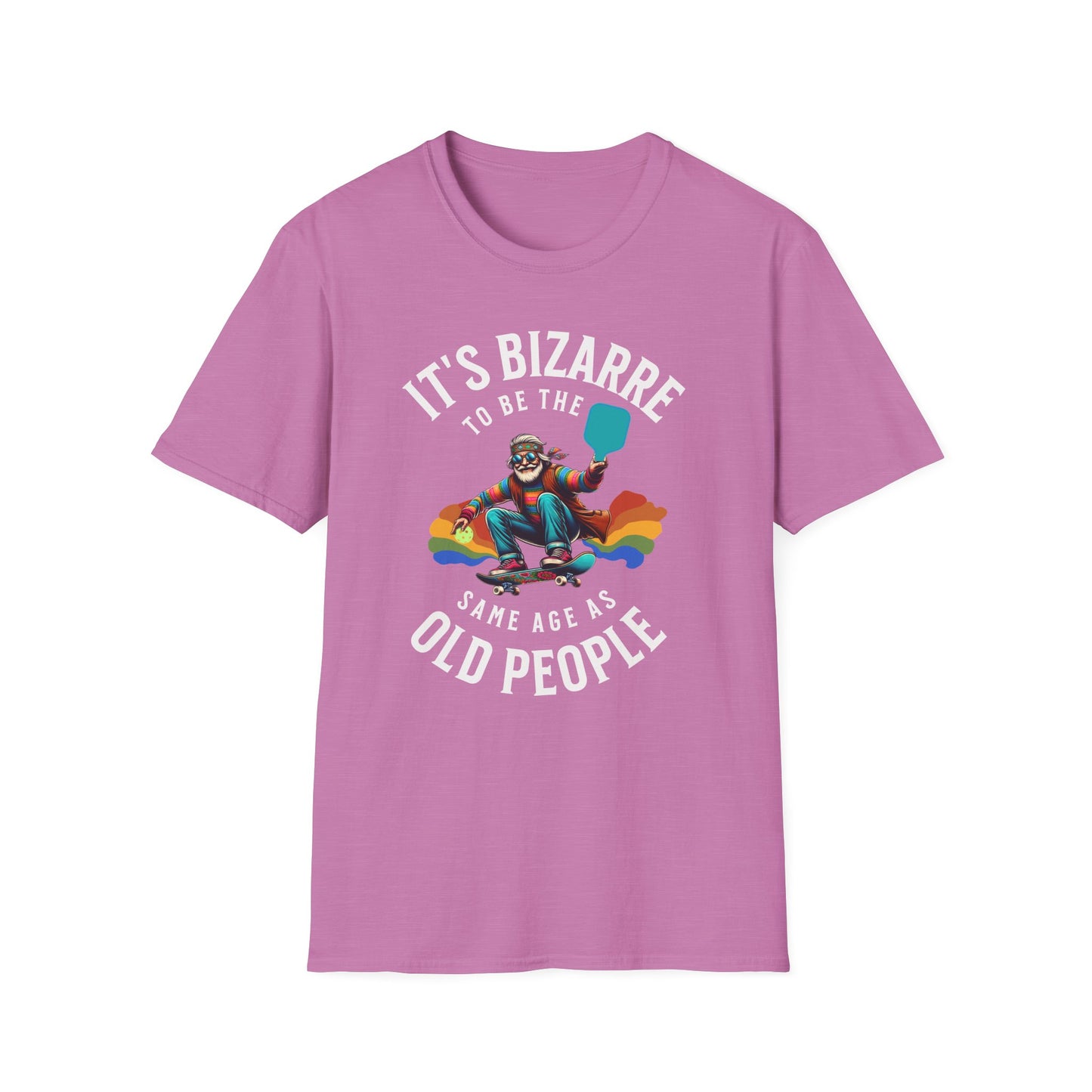 It’s Bizarre to Be the Same Age as Old People Shirt – Funny Pickleball Tee – Retro Pickleball Humor Shirt – Pickleball Player Gift – Senior Humor Shirt