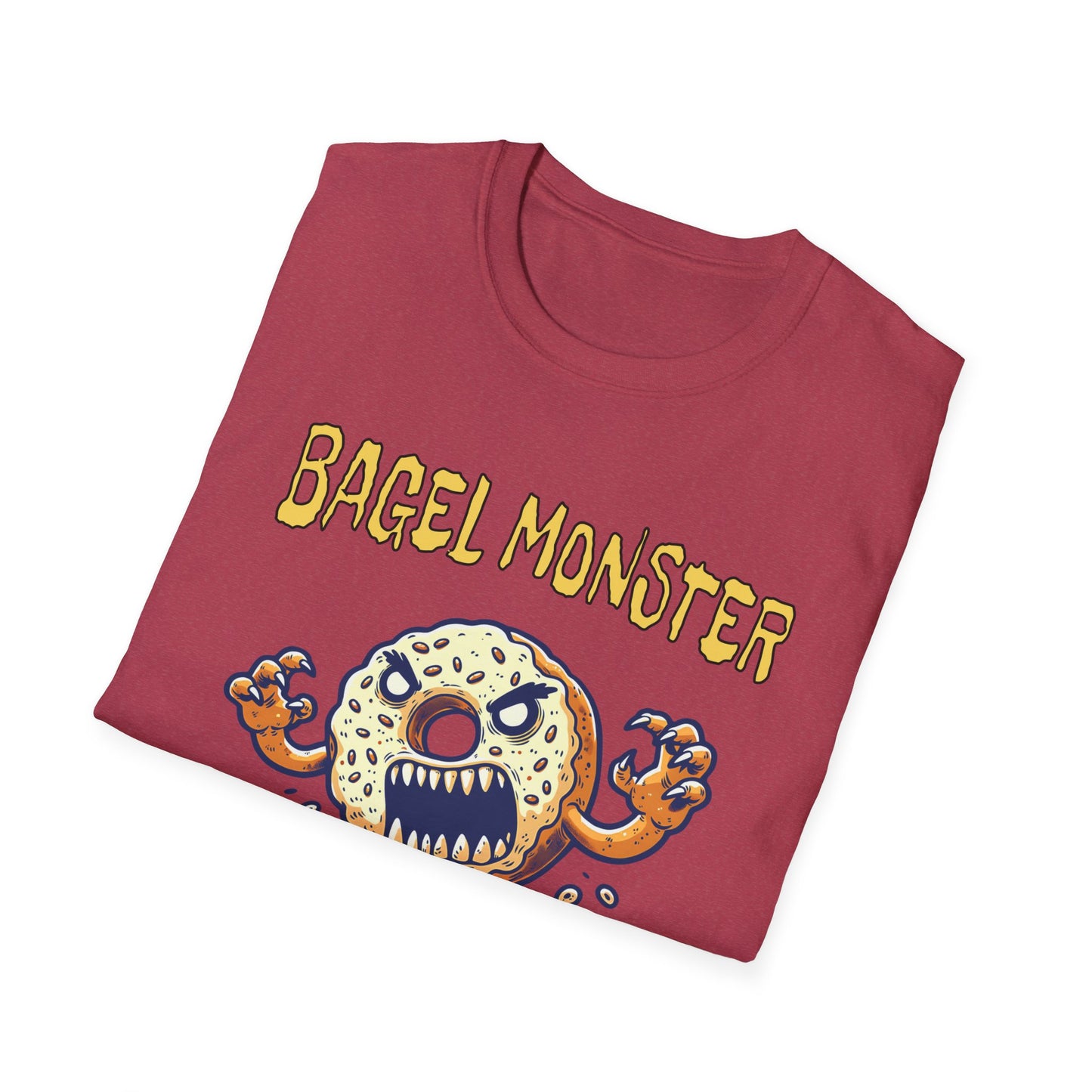 Bagel Monster Shirt Funny Food Tee Beast of the Yeast Bakery Humor Graphic T-Shirt