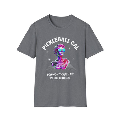 Pickleball Gal Shirt – You Won’t Catch Me in the Kitchen Funny Pickleball Tee