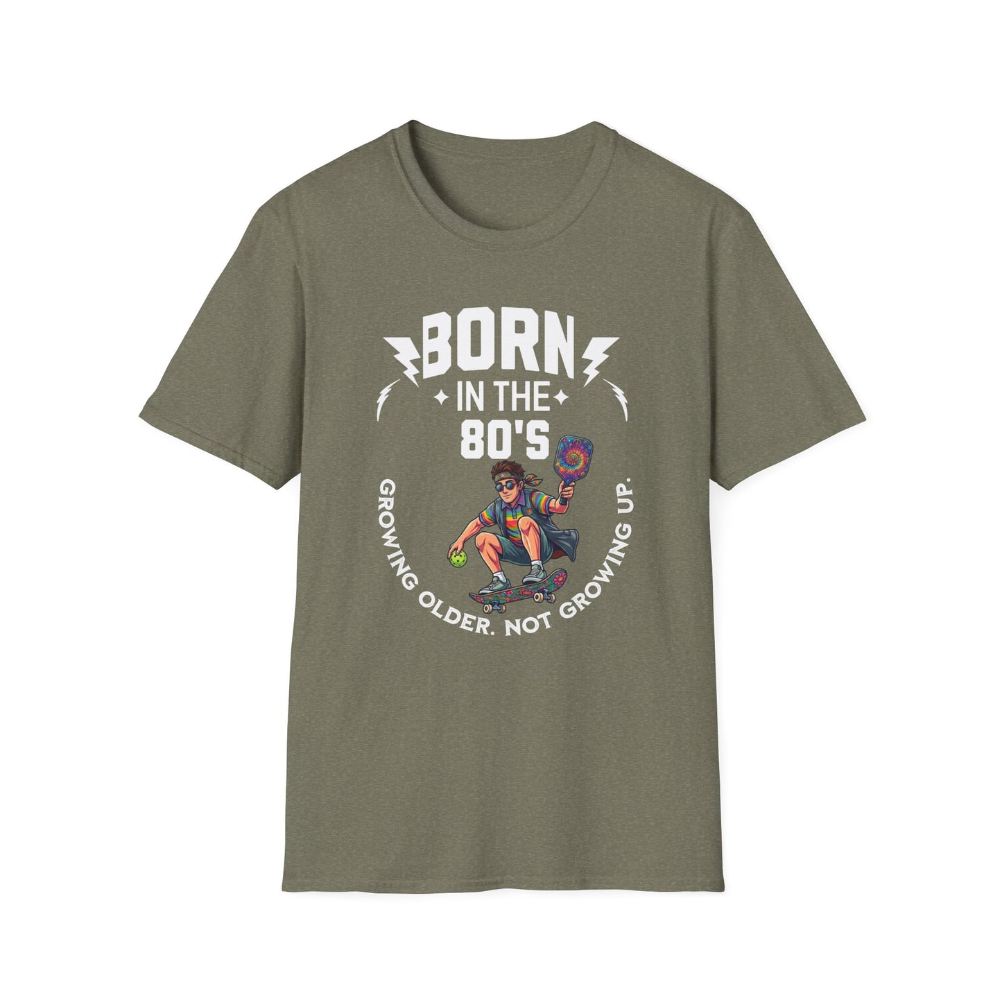 Born in the 80s Pickleball Shirt – Getting Older Without Growing Up Funny Pickleball Tee