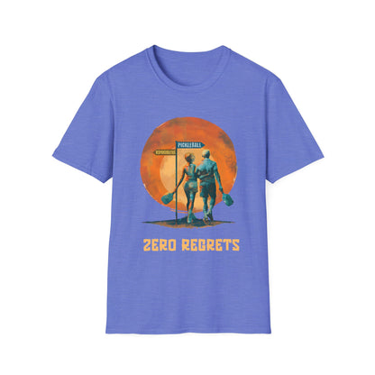 Zero Regrets Couples Pickleball Shirt — Pickleball Over Responsibilities