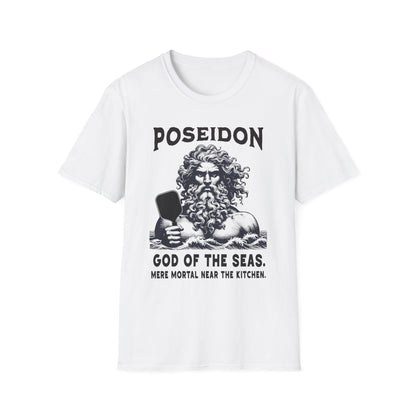 Poseidon Pickleball Shirt — God of the Seas, Mere Mortal Near the Kitchen