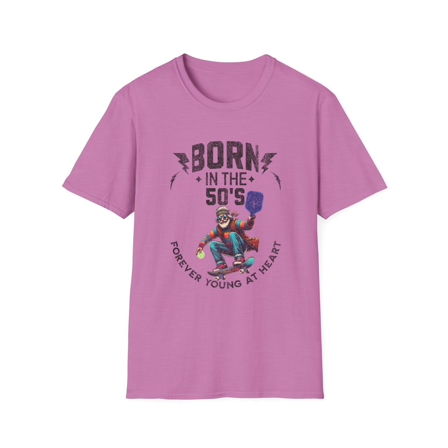 Born in the 50s Pickleball Shirt – Funny Retro Pickleball Tee – Senior Pickleball Player Gift – Vintage Pickleball Humor Shirt – Pickleball Grandpa Gift