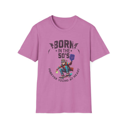Born in the 50s Pickleball Shirt – Funny Retro Pickleball Tee – Senior Pickleball Player Gift – Vintage Pickleball Humor Shirt – Pickleball Grandpa Gift
