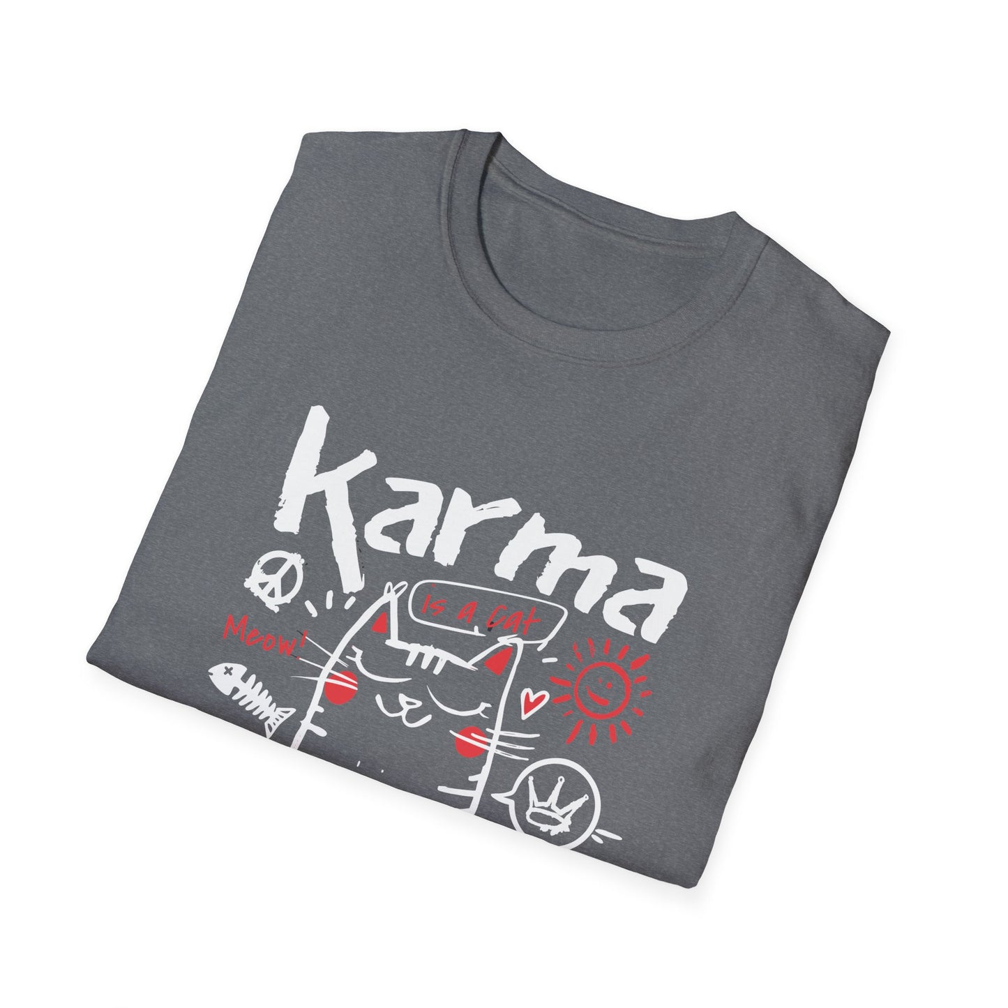 Karma Cat Shirt Funny Cat Tee Purring in Your Lap Humor Shirt Cute Cat Graphic Tee Pet Lover Gift