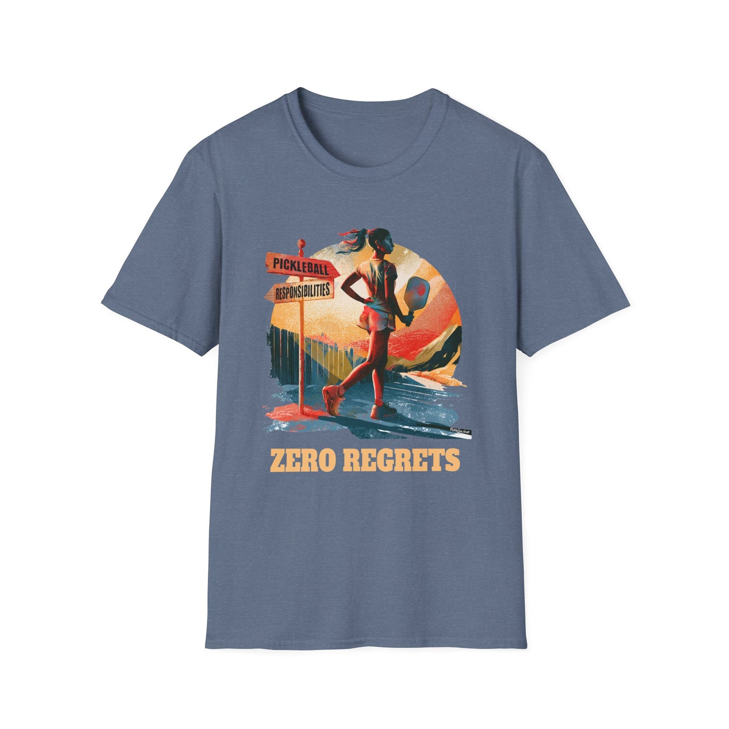 Zero Regrets Pickleball Shirt for Women — Funny Pickleball Gift — Women's Pickleball Tee