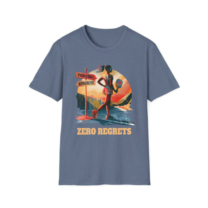 Zero Regrets Pickleball Shirt for Women — Funny Pickleball Gift — Women's Pickleball Tee