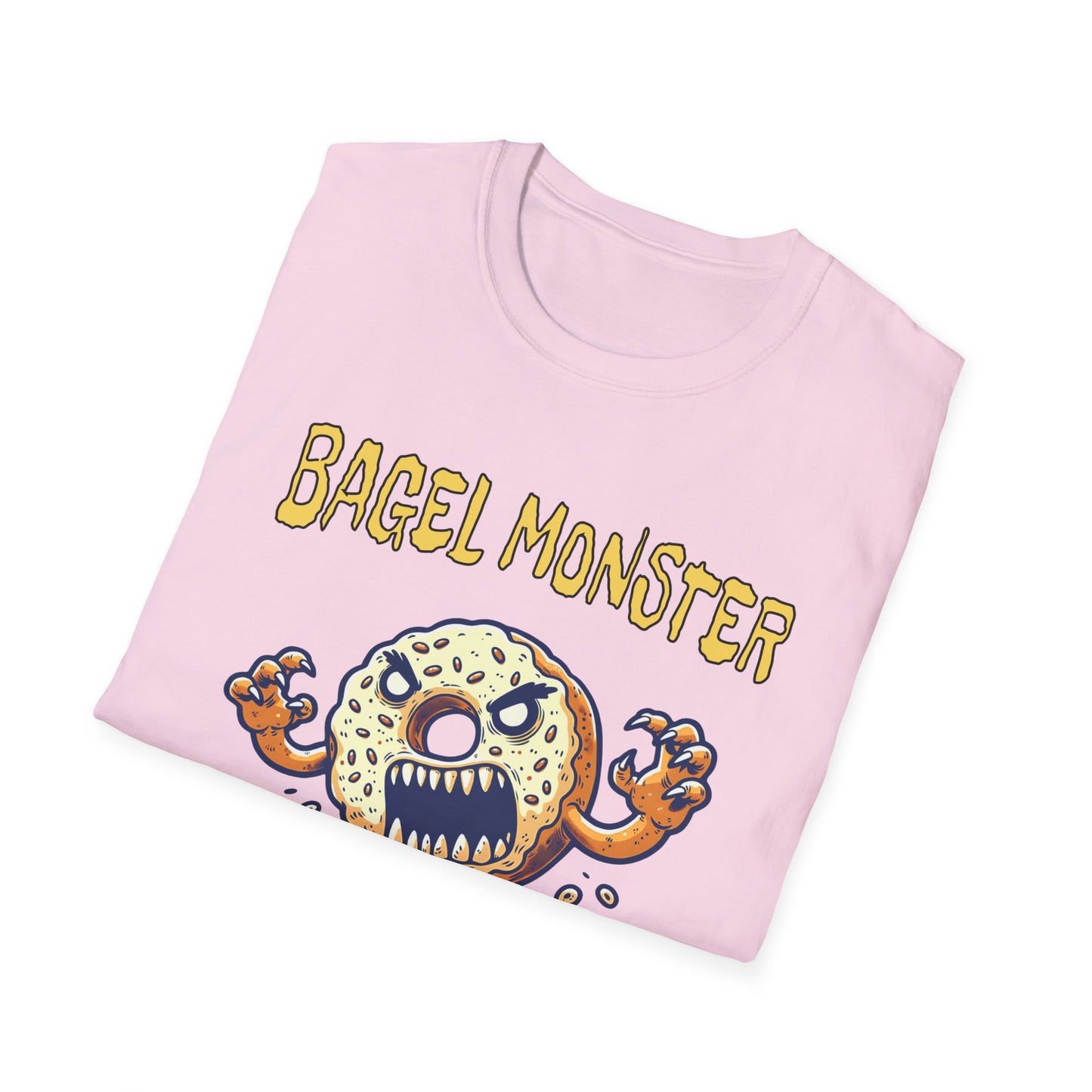 Bagel Monster Shirt Funny Food Tee Beast of the Yeast Bakery Humor Graphic T-Shirt