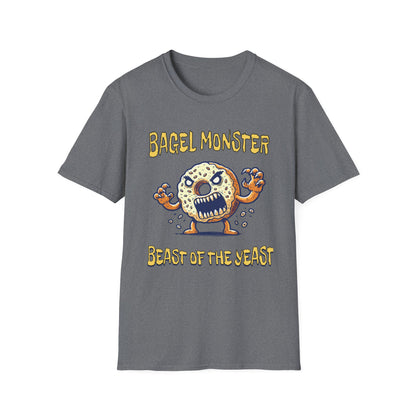 Bagel Monster Shirt Funny Food Tee Beast of the Yeast Bakery Humor Graphic T-Shirt