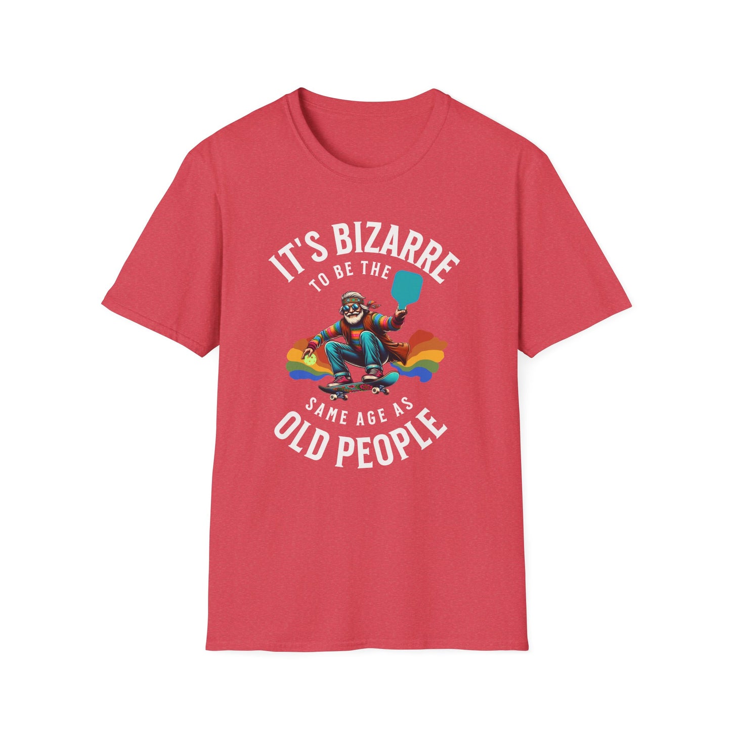 It’s Bizarre to Be the Same Age as Old People Shirt – Funny Pickleball Tee – Retro Pickleball Humor Shirt – Pickleball Player Gift – Senior Humor Shirt